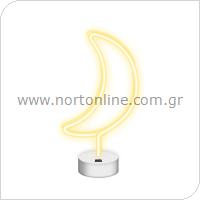 Neon LED Neolia NNE06 MOON (USB/Battery Operation & On/Off) with Stand White (Easter24)