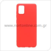 Θήκη Soft TPU inos Samsung A515F Galaxy A51 S-Cover Κόκκινο