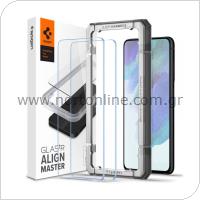 Tempered Glass Full Face Spigen Glas.tR Align Master FC Samsung G990B Galaxy S21 FE 5G (2 τεμ.)