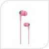 Hands Free Stereo Devia EL064 3.5mm Kintone Pink