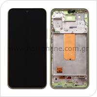 LCD with Touch Screen & Front Cover Samsung A546B Galaxy A54 5G Lime (Original)