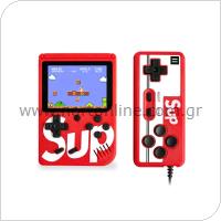 Portable Console SUP GameBoy + Pad with 400 Games Red