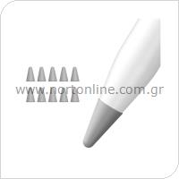 Καλύμμα Μύτης Γραφίδας Αφής Dux Ducis για Apple Pencil Γκρι (10 τεμ.)