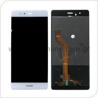 LCD with Touch Screen Huawei P9 White (OEM)