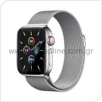 Strap Ahastyle WG42 Magnetic Stainless Steel Apple Watch (38/ 40/ 41mm) Silver