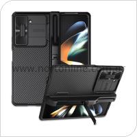 Soft TPU & PC Back Cover Case Nillkin Camshield Pro Samsung F946B Galaxy Z Fold 5 5G Black