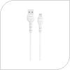 USB 2.0 Cable Devia EC406 USB A to Lightning 1m Kintone Eco-Friendly White