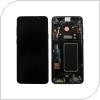 LCD with Touch Screen & Front Cover Samsung G965F Galaxy S9 Plus Black (Original)