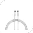 USB 2.0 Cable Devia EC042 USB C to USB C PD 60W 2m Smart White