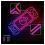 Neon Plexi Forever Light FPNE27 GAME CONSOLE (USB, On/Off & Dimmer) Πολύχρωμο