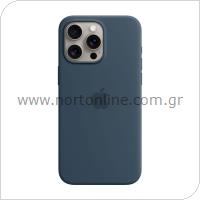Θήκη Silicon με MagSafe Apple MT1D3 iPhone 15 Pro Μπλε