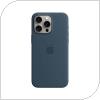 Θήκη Silicon με MagSafe Apple MT1D3 iPhone 15 Pro Μπλε