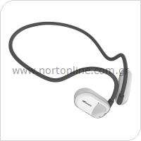 Stereo Bluetooth Headset HiFuture Future Mate Neckband Grey-White