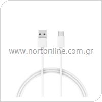 USB 2.0 Cable Xiaomi Mi USB A to USB C SJX14ZM 1m White (Bulk)