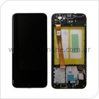 LCD with Touch Screen & Front Cover Samsung A202F Galaxy A20e Black (Original)