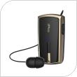 Bluetooth Headset iPro RH120 Retractable Black-Gold