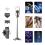 Wireless Selfie Stick & Tripod Blavec Coco Mini P05 Magnetic with Remote Control for Smartphones with Width 60mm to 95mm Black