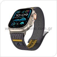Λουράκι Spigen Athlex Air Apple Watch 6/ 7/ 8/ 9/ 10/ SE/ Ultra 1/ 2 (44/ 45/ 46/ 49mm) Active Γκρι