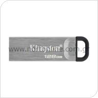 USB 3.2 Flash Disk Kingston Kyson DTKN USB A 128GB Ασημί