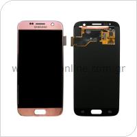 LCD with Touch Screen Samsung G930 Galaxy S7 Rose-Gold (Original)