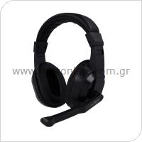 Ενσύρματα Ακουστικά Κεφαλής Maxlife MXHH-01 Μαύρο