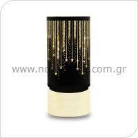 Christmas Lantern LED Forever Light FCL-20 Glass Black-Gold