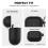 Silicon Case AhaStyle WG163 Apple AirPods 4 Premium with Hook Black