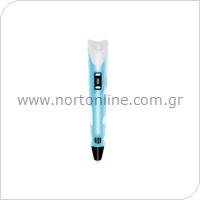 3D Pen-2 PE12 with PLA Filament 9m Blue (OEM)