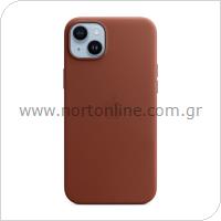 Leather Case with MagSafe Apple MPPD3 iPhone 14 Plus Umber