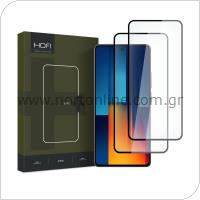 Tempered Glass Hofi Premium Pro+ Xiaomi Poco M6 Pro 4G Μαύρο (2 τεμ.)