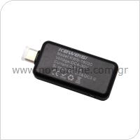 Διαγνωστικό USB KWS-1802C με 1x Θύρα USB C & Οθόνη LCD Τάσης & Ρεύματος