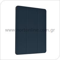 TPU Flip Case Devia Apple iPad 10.2'' (2019)/ 10.2'' (2020)/ 10.2'' (2021) Leather with Pencil Case Blue