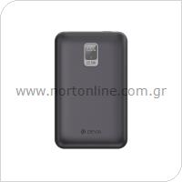 Φορτιστής Ανάγκης Devia EP208 MINI 22.5W 20000mAh με 2 Ενσωματωμένα Καλώδια Ultra4 Ασημί