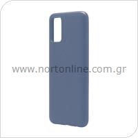 Θήκη Liquid Silicon inos Samsung A025F Galaxy A02s L-Cover Μπλε Ραφ