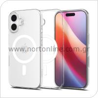 Θήκη TPU Spigen Liquid Crystal Apple iPhone 17 Διάφανο-Λευκό