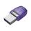 USB 3.2 Flash Disk Kingston DataTraveler Dual Drive DTDUO USB A & USB C 64GB Μωβ