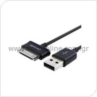 USB 2.0 Cable Samsung ECC1DP0UBE USB A to Samsung 30-pin 1m Black (Bulk)
