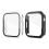 PC Cover with Tempered Glass Ahastyle WG65 Premium Apple Watch Ultra 49mm Black-Clear (2 pcs)