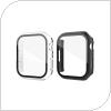 PC Cover with Tempered Glass Ahastyle WG65 Premium Apple Watch Ultra 49mm Black-Clear (2 pcs)