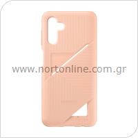 Θήκη Σιλικόνης με Card Slot Samsung EF-OA136TPEG A136U Galaxy A13 5G Ροζ