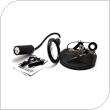 Soldering Iron Stand with Soldering Wire Despenser/ Led Magnifying Lamp/ 3 Aligator Brackets and Tip Cleaner