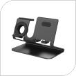 Desktop Holder AhaStyle ST05 for Apple iPhone, Watch & Airpods Charging Black