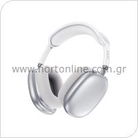 Wireless Stereo Headphones Foneng BL59 ANC Noise Canceling Silver
