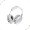 Ασύρματα Ακουστικά Κεφαλής Foneng BL59 ANC Noise Canceling Ασημί