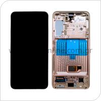 Οθόνη με Touch Screen & Μπροστινή Πρόσοψη Samsung S901B Galaxy S22 5G Βιολετί (Original)