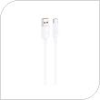 Καλώδιο Σύνδεσης USB 2.0 Foneng XS07 USB A σε USB C 3Α 1.2m Λευκό