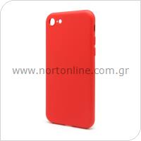 Liquid Silicon inos Apple iPhone 8/ iPhone SE (2020) L-Cover Hot Red