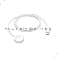 Ασύρματη Βάση Ταχείας Φόρτισης Apple Watch Series USB C MT0H3 1m Λευκό