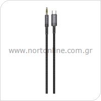 Καλώδιο Ήχου Devia EC620 USB C σε 3.5mm 1m iPure Μαύρο