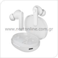 True Wireless Ακουστικά Bluetooth Haylou Moripods T78 ANC In-ear Λευκό